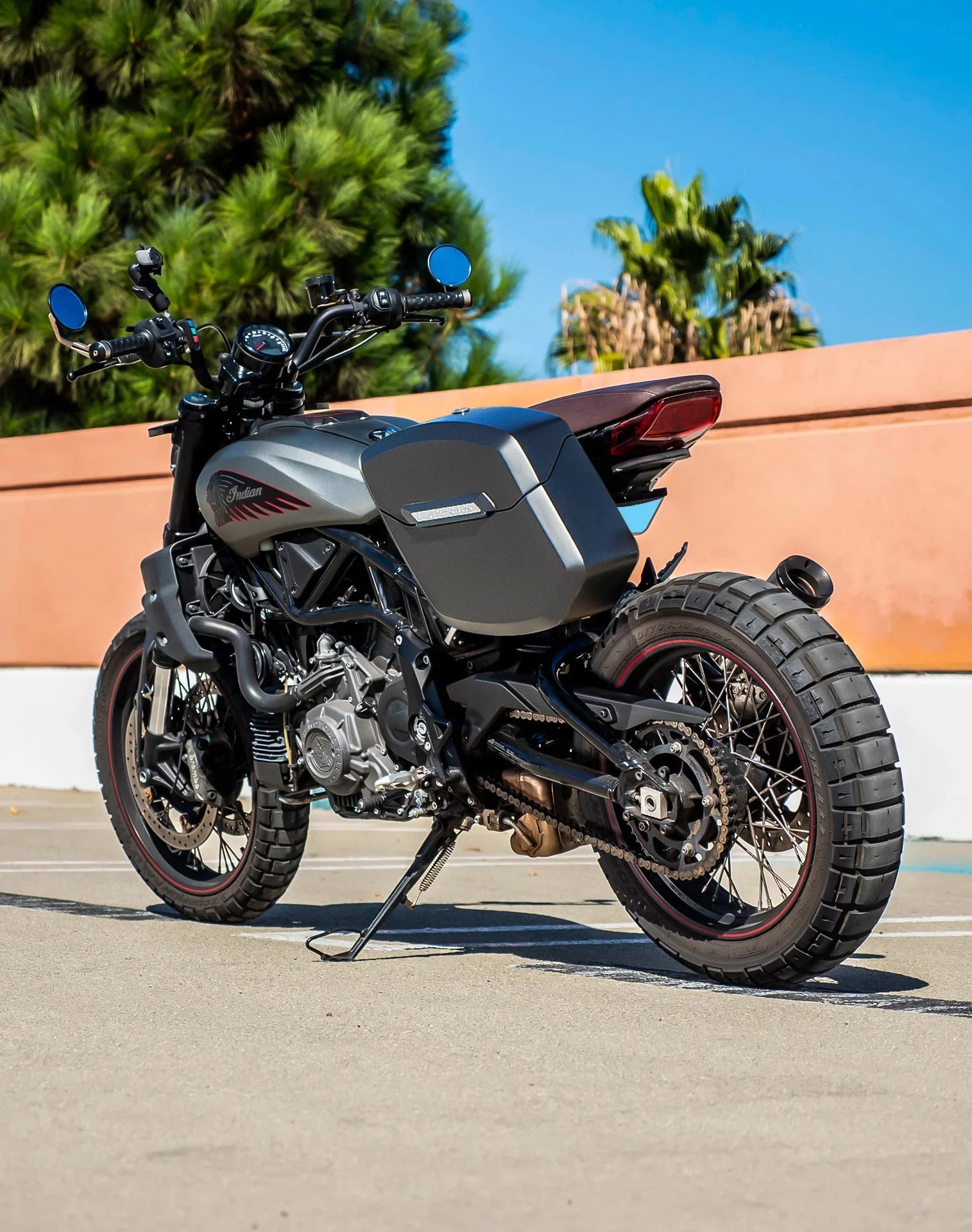 12L - Ironclad Quick Mount Medium Indian FTR 1200 Matte Hard Solo Alforja (Left Only)