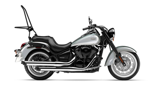 Iron Born Blade 25" Sissy bar with Foldable Luggage Rack para Kawasaki Vulcan 900 Classic, VN900 Matte Black