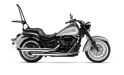 Iron Born Blade 25" Sissy bar with Foldable Luggage Rack para Kawasaki Vulcan 900 Classic, VN900 Matte Black