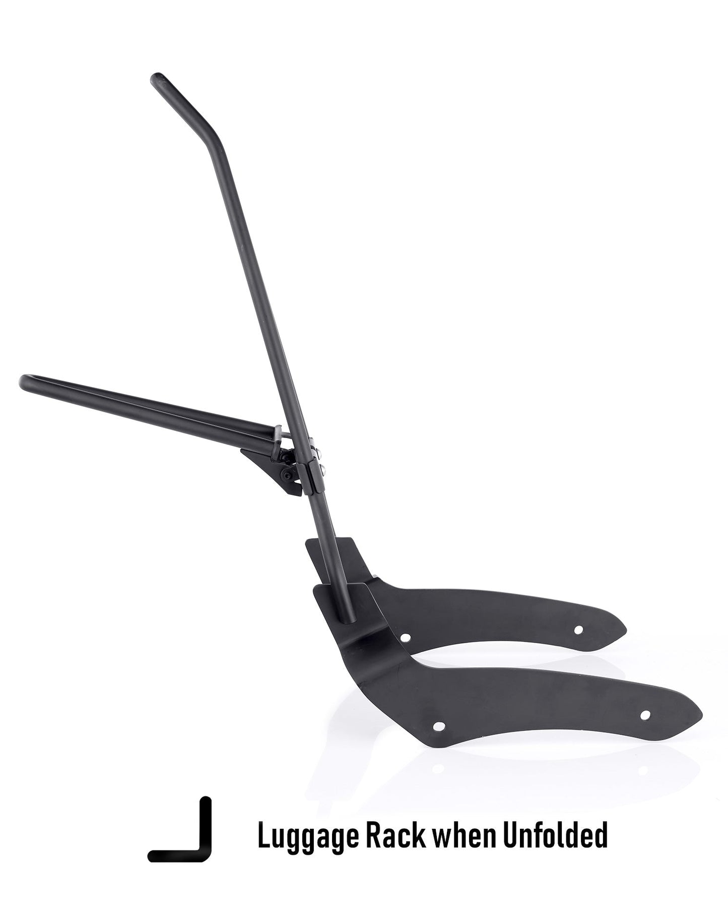 Iron Born Blade 25" Sissy bar with Foldable Luggage Rack para Kawasaki Vulcan 900 Classic, VN900 Matte Black
