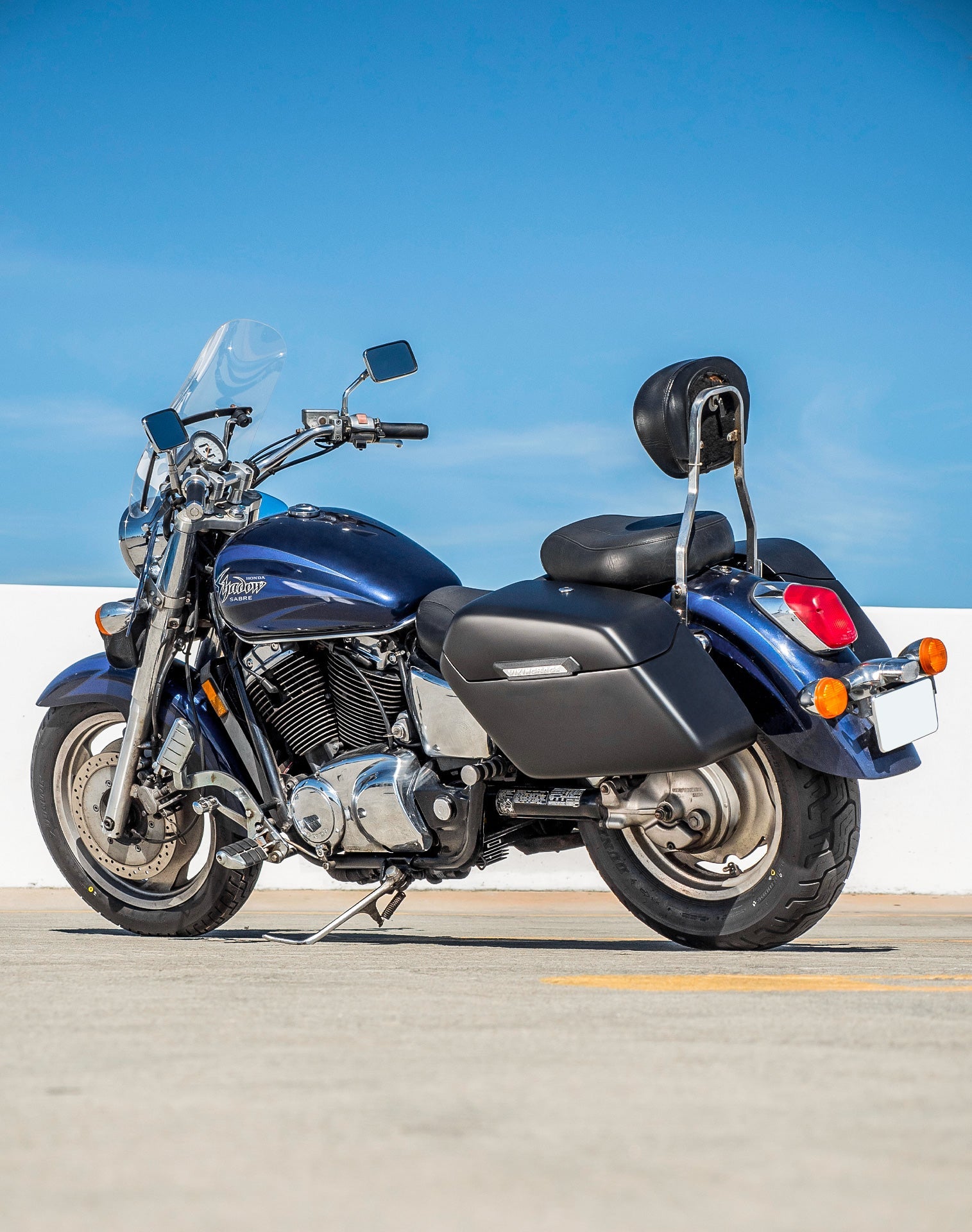 42L - Baldur XL Honda Shadow 1100 Sabre Matte Hard Alforjas