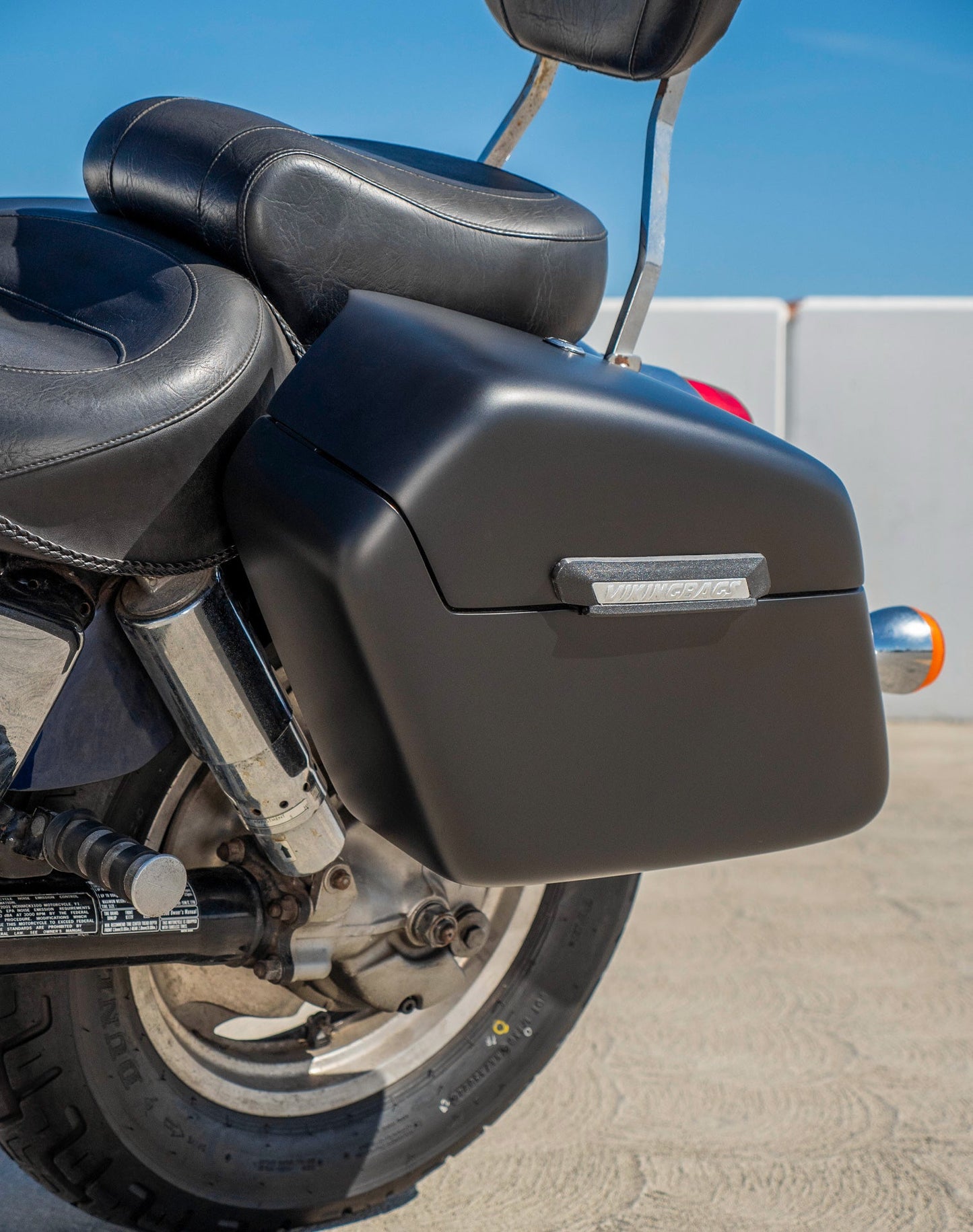 42L - Baldur XL Honda Shadow 1100 Sabre Matte Hard Alforjas