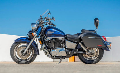 44L - Lamellar Stallion XL Honda Shadow 1100 Sabre Matte Hard Alforjas