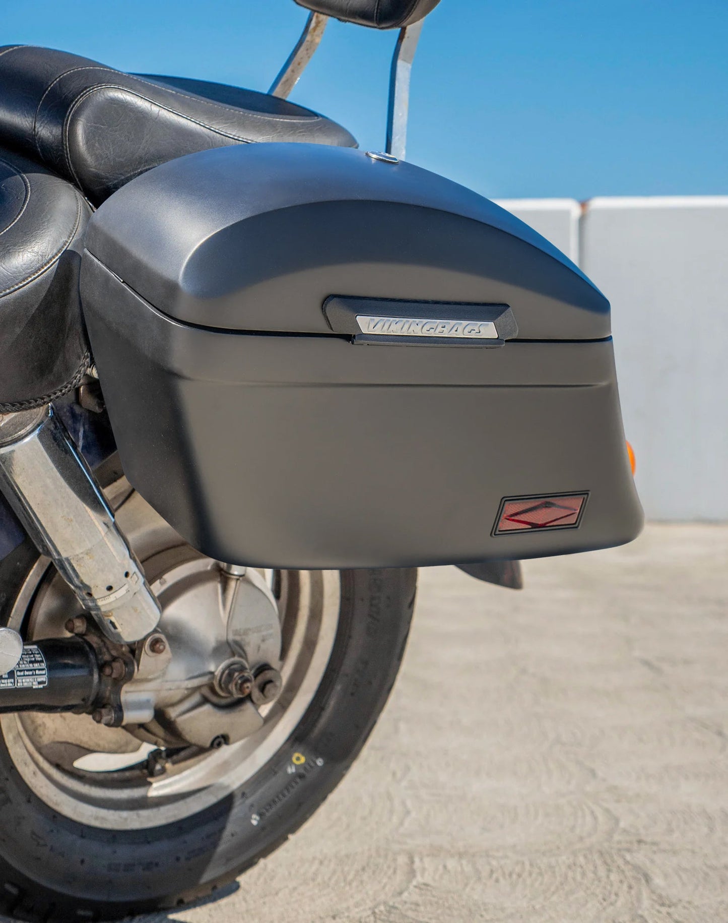 44L - Lamellar Stallion XL Honda Shadow 1100 Sabre Matte Hard Alforjas