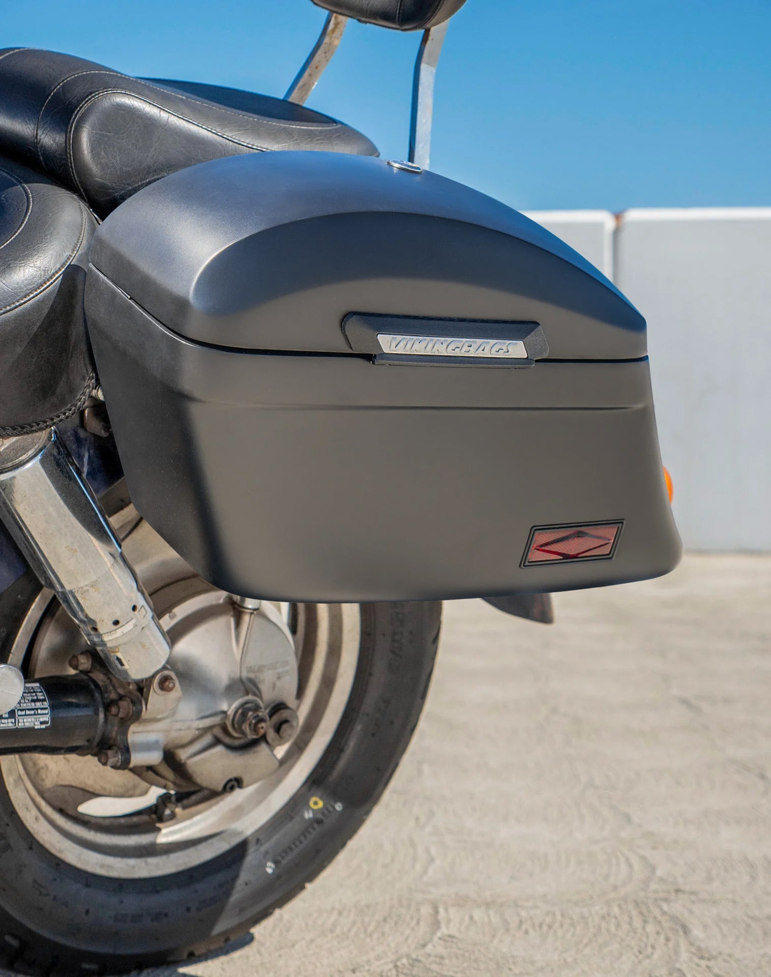 44L - Lamellar Stallion XL Honda Shadow 1100 Sabre Matte Hard Alforjas