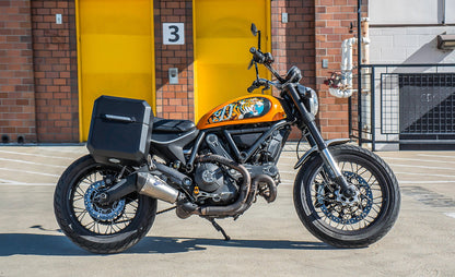 15L - Outlaw Quick Mount Medium Ducati Scrambler (2014-17) Matte Hard Solo Alforja (Right Only)