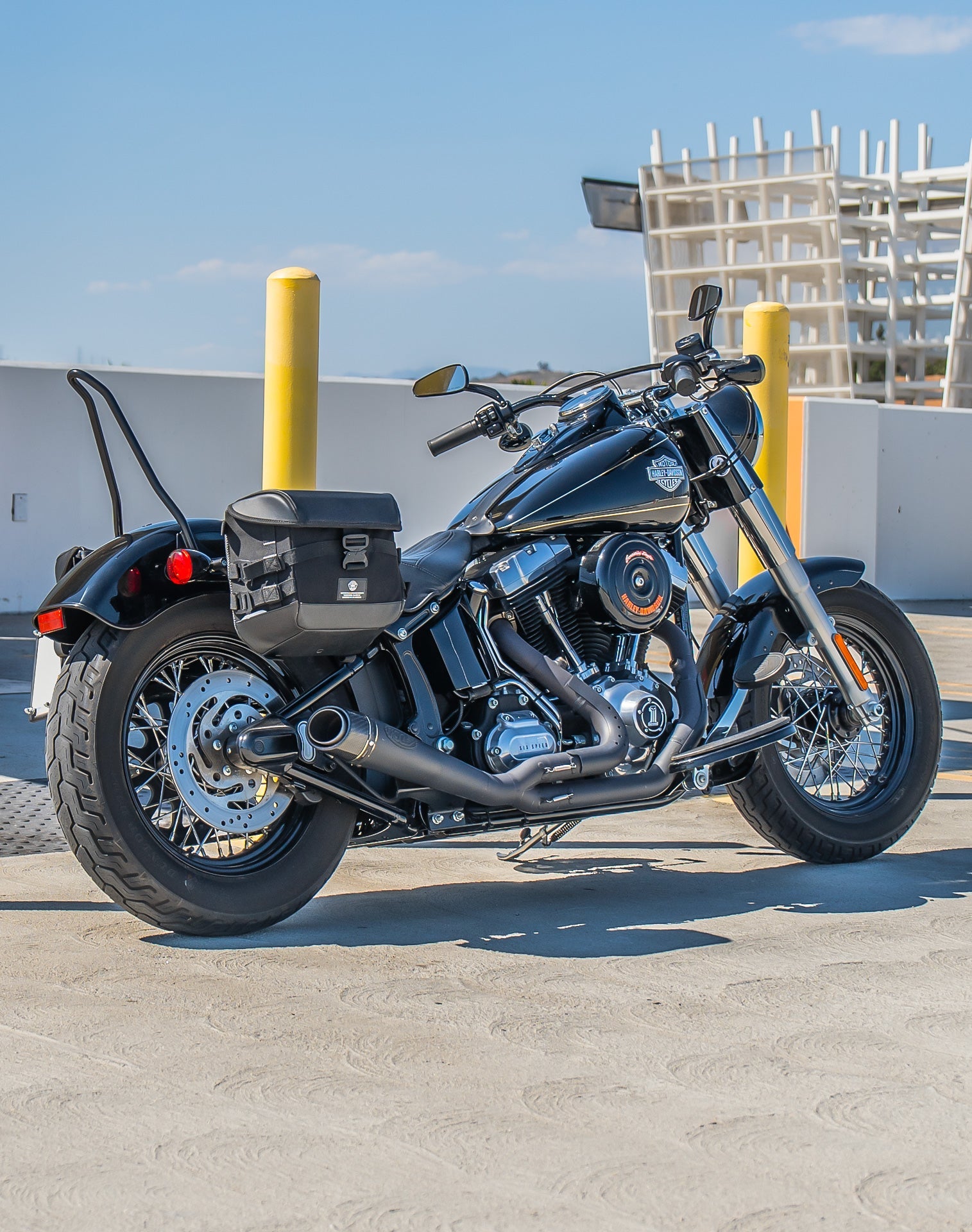 10L - Incognito Quick Mount Small Harley Softail Slim FLS Solo Alforja (Right Only)