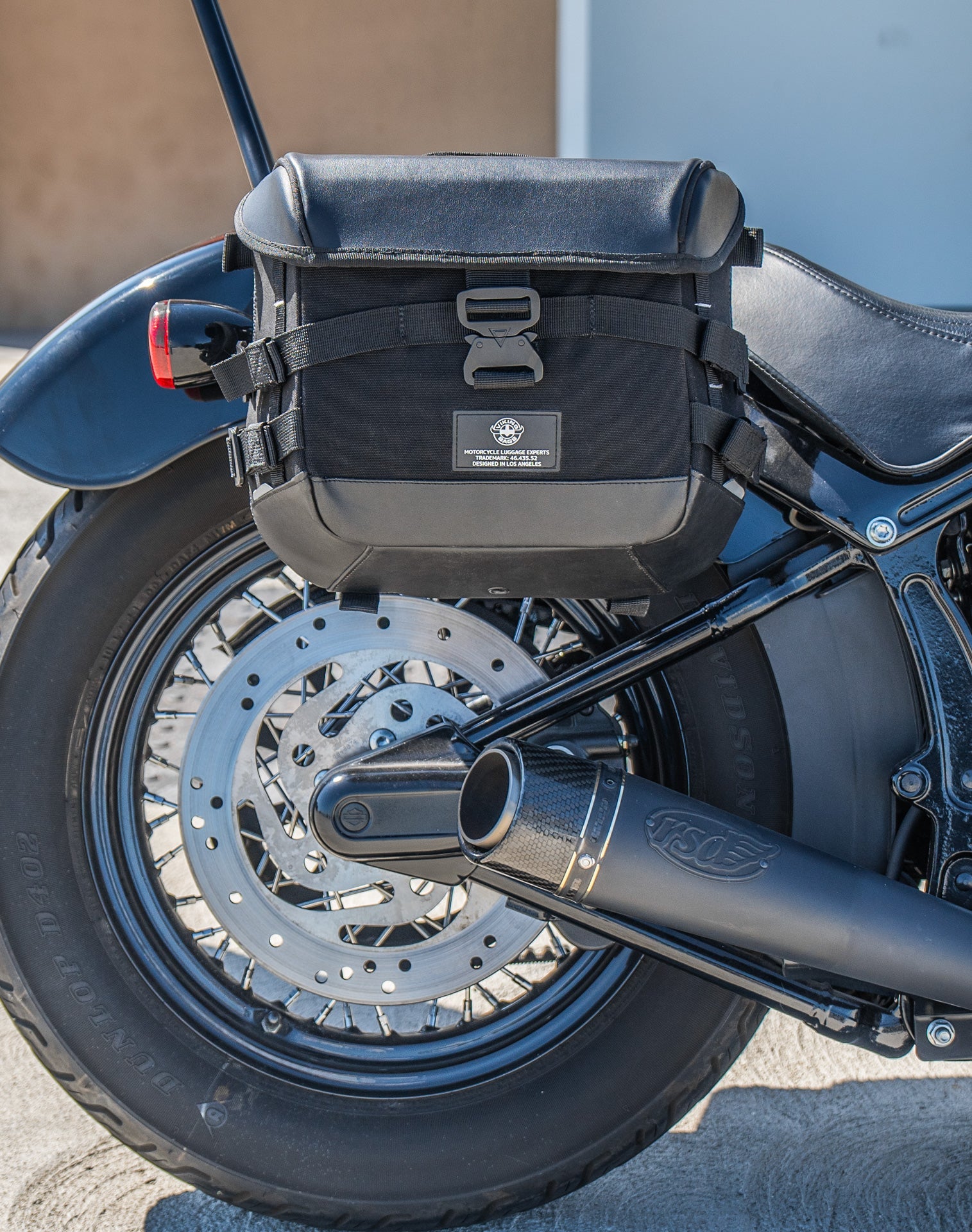 10L - Incognito Quick Mount Small Harley Softail Slim FLS Solo Alforja (Right Only)