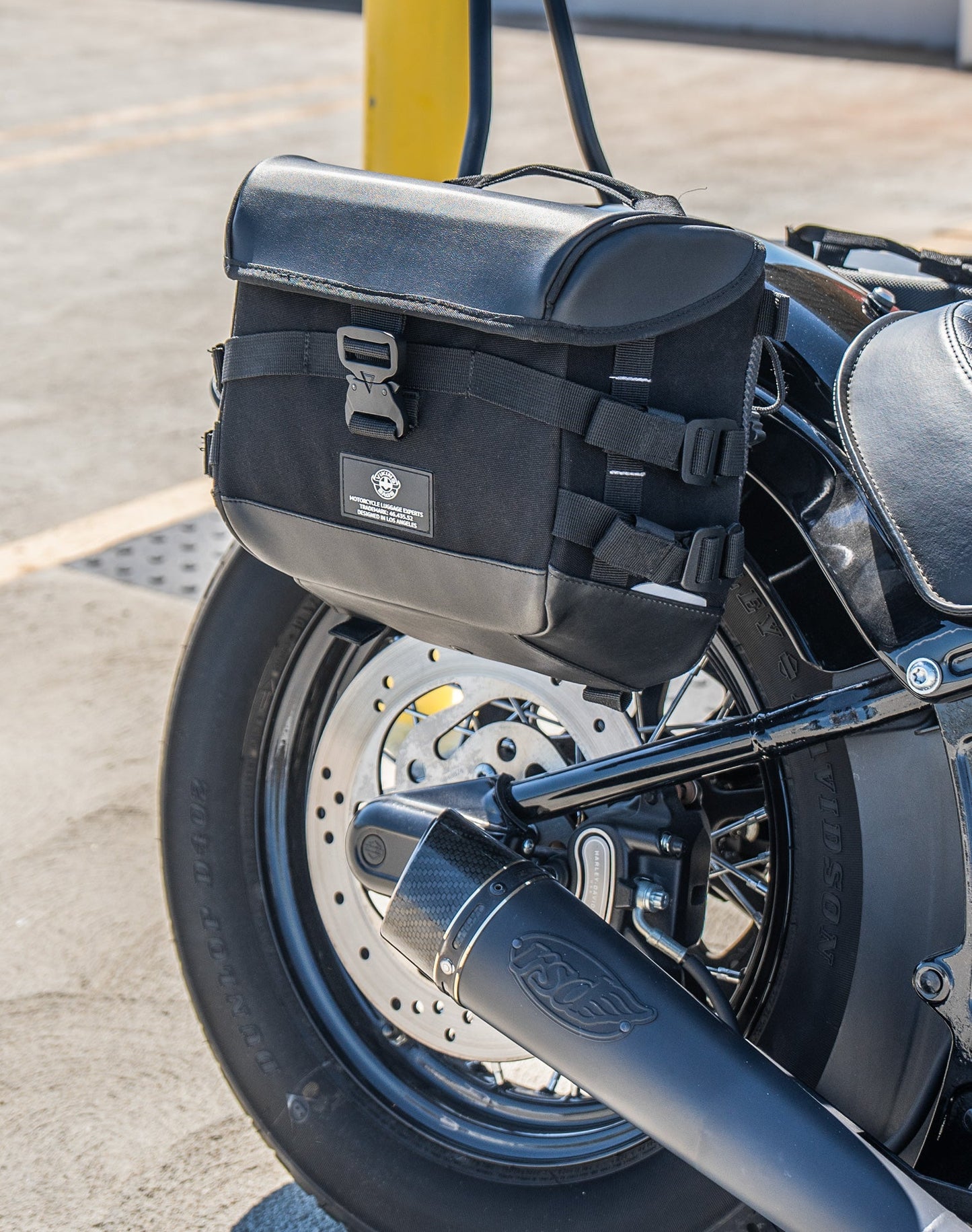 10L - Incognito Quick Mount Small Harley Softail Slim FLS Solo Alforja (Right Only)