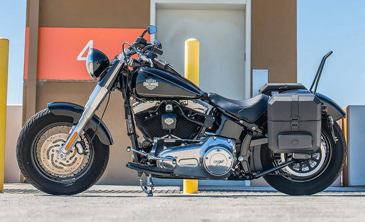 15L - Outlaw Quick Mount Medium Harley Softail Slim FLS Hard Solo Alforja (Left Only)