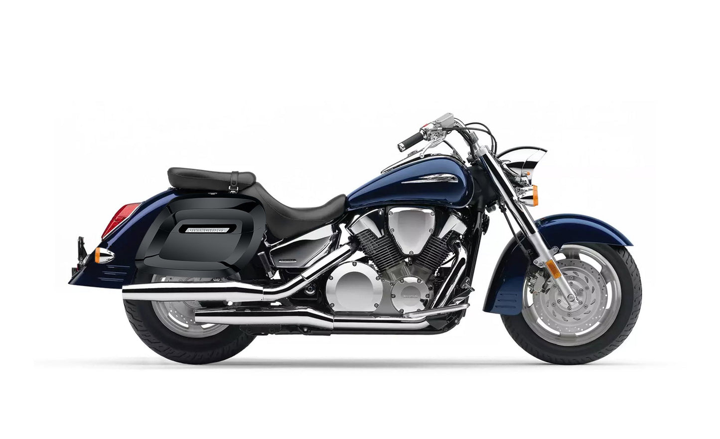 40L - Lamellar Raven XL Honda VTX 1300 R (Retro) Painted Hard Alforjas