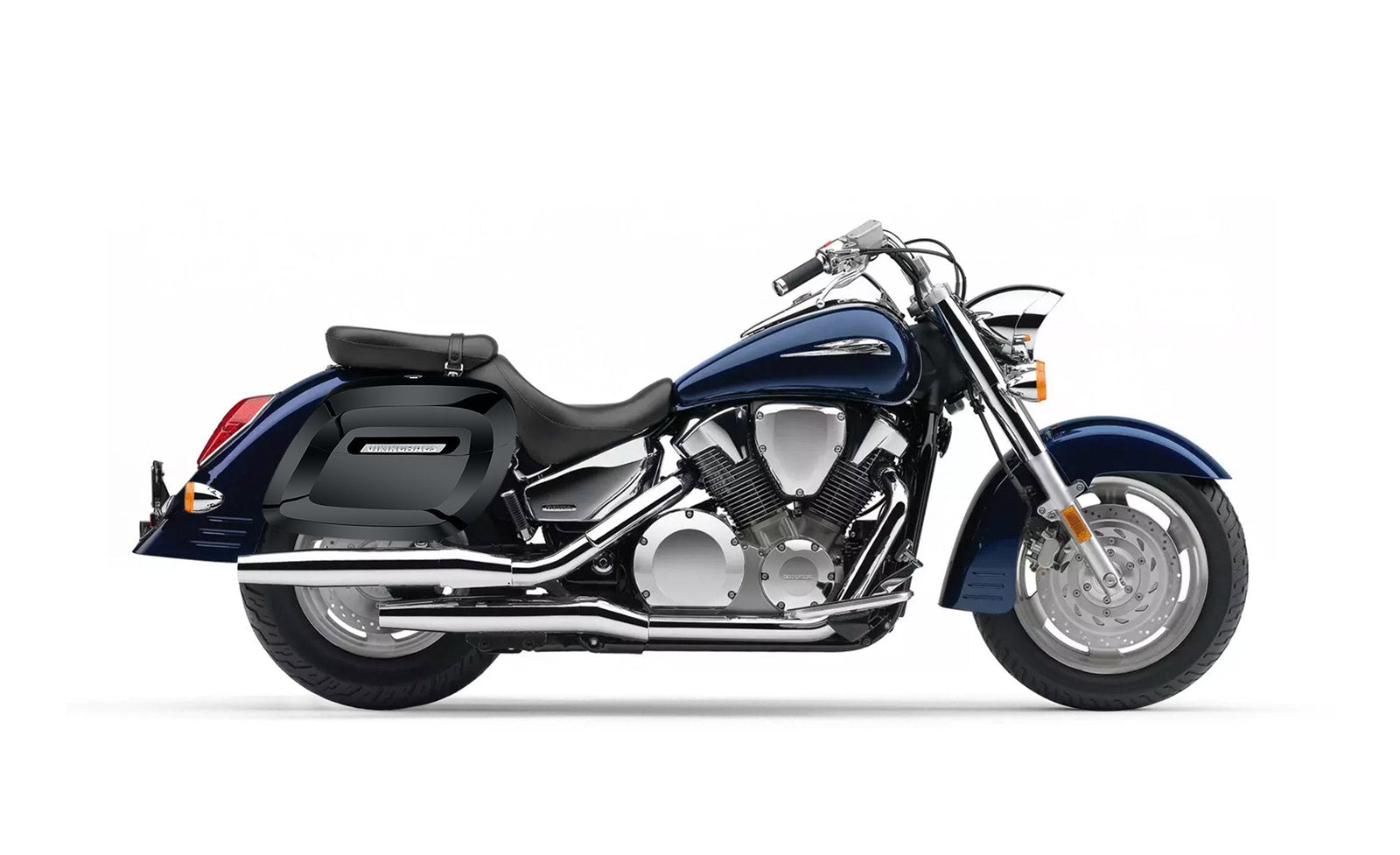 40L - Lamellar Raven XL Honda VTX 1300 R (Retro) Painted Hard Alforjas