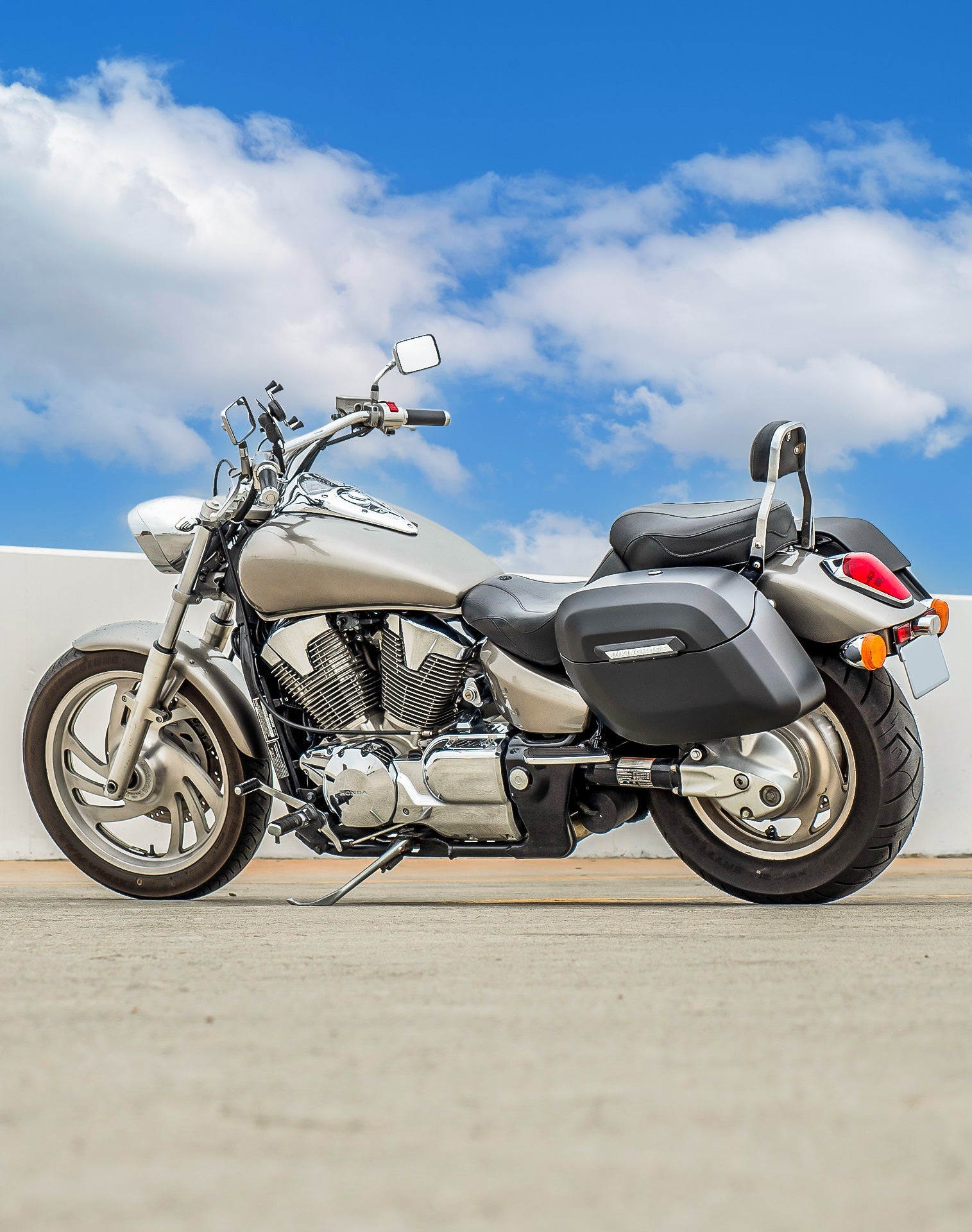 40L - Lamellar Raven XL Honda VTX 1800 F Matte Hard Alforjas