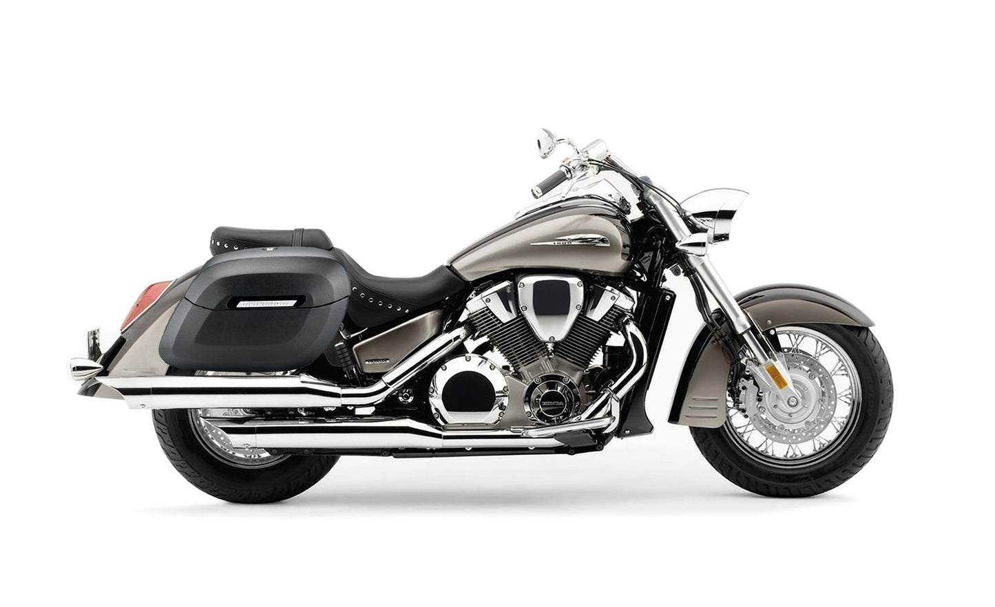 40L - Lamellar Raven XL Honda VTX 1800 S Matte Hard Alforjas