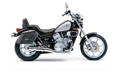 38L - Baldur XL Shock Cutout Kawasaki Vulcan 750 VN750 Leather Wrapped Hard Alforjas