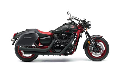 38L - Baldur XL Shock Cut-Out Kawasaki Mean Streak 1600 Matte Hard Alforjas