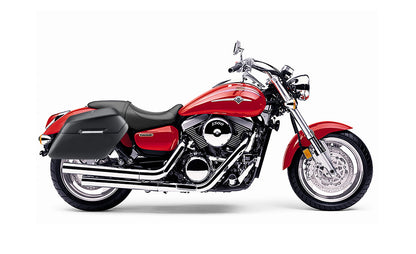 38L - Baldur XL Shock Cut-Out Kawasaki Mean Streak 1500 Matte Hard Alforjas