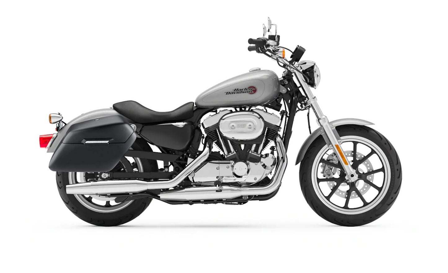 38L - Baldur XL Shock Cut-Out Harley Sportster Super Low XL883L Matte Hard Alforjas