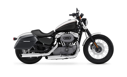 38L - Baldur XL Shock Cut-Out Harley Sportster 1200 Nightster XL1200N Matte Hard Alforjas
