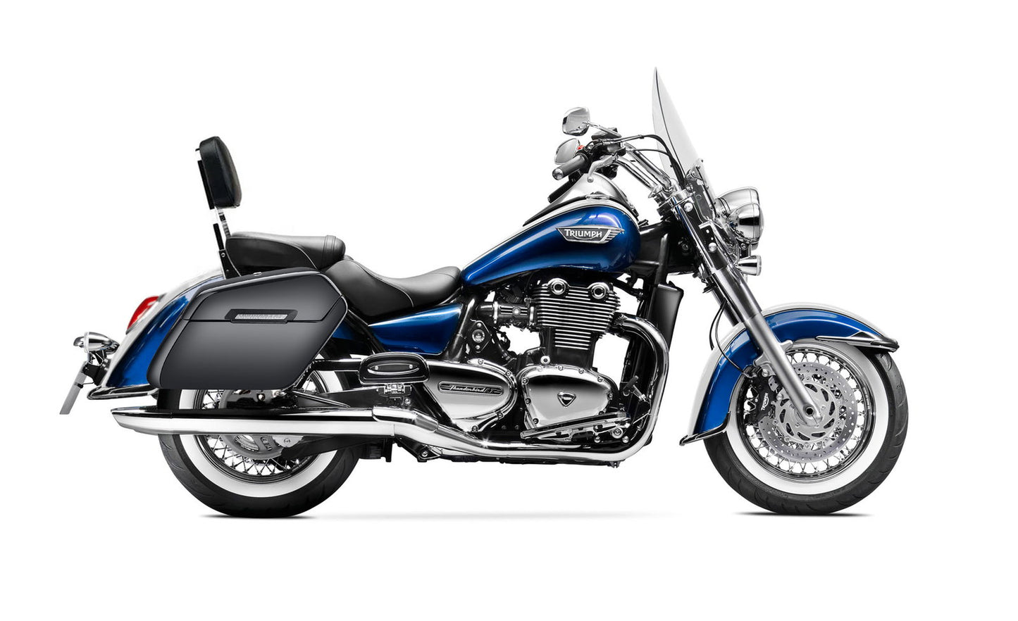 38L - Baldur XL Shock Cutout Triumph Thunderbird LT Painted Hard Alforjas