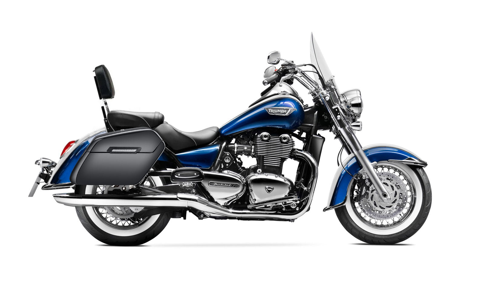 38L - Baldur XL Shock Cutout Triumph Thunderbird LT Painted Hard Alforjas