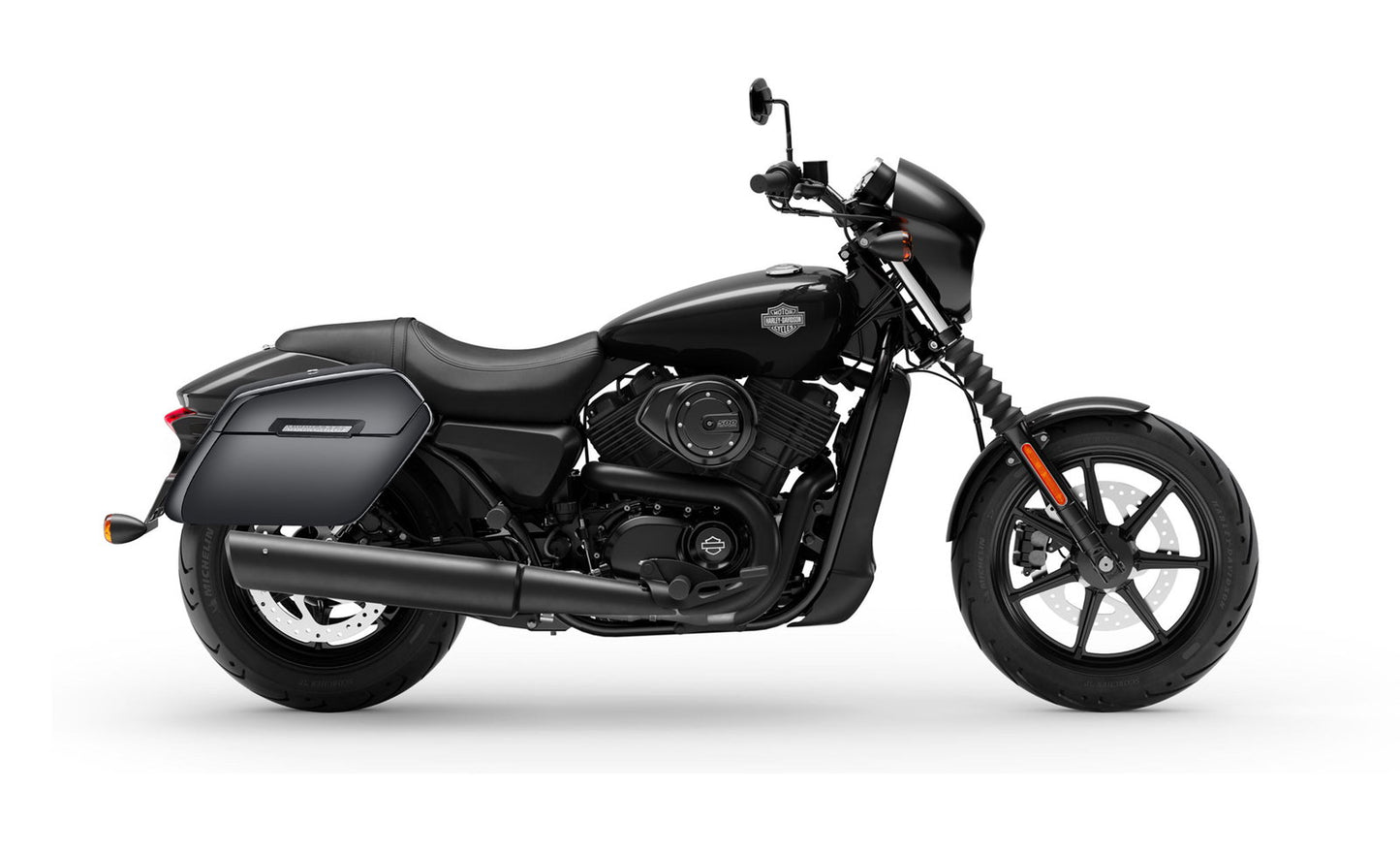 38L - Baldur XL Shock Cutout Harley Street 500 Painted Hard Alforjas