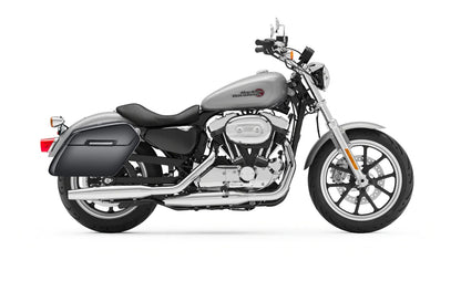 38L - Baldur XL Shock Cutout Harley Sportster Super Low XL883L Painted Hard Alforjas