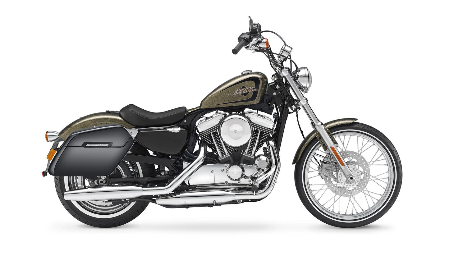 38L - Baldur XL Shock Cutout Harley Sportster 72 XL1200V Painted Hard Alforjas