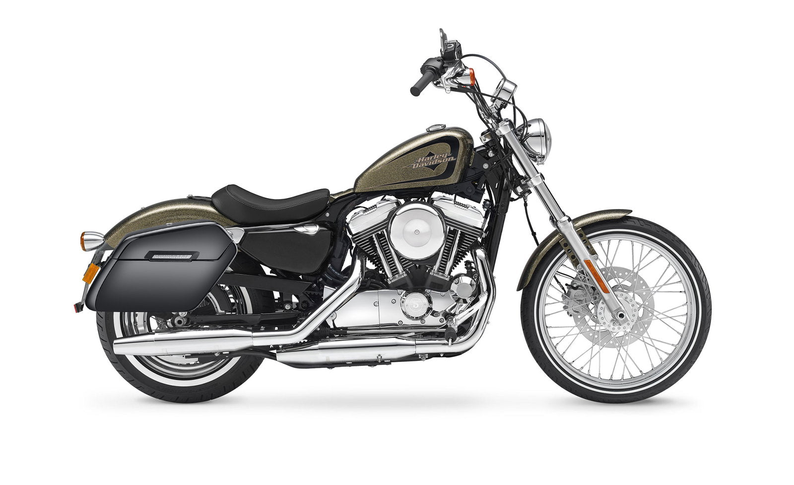 38L - Baldur XL Shock Cutout Harley Sportster 72 XL1200V Painted Hard Alforjas
