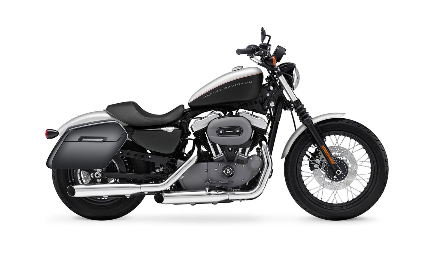38L - Baldur XL Shock Cutout Harley Sportster 1200 Nightster XL1200N Painted Hard Alforjas