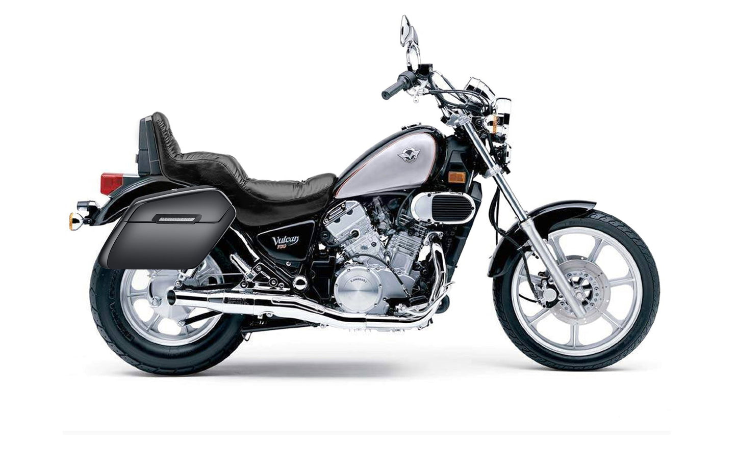 38L - Baldur XL Shock Cutout Kawasaki Vulcan 750 VN750 Painted Hard Alforjas
