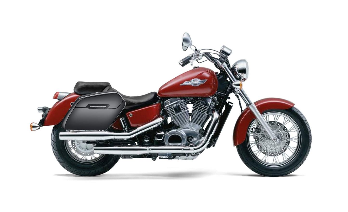 38L - Baldur XL Shock Cutout Honda Shadow 1100 ACE Painted Hard Alforjas