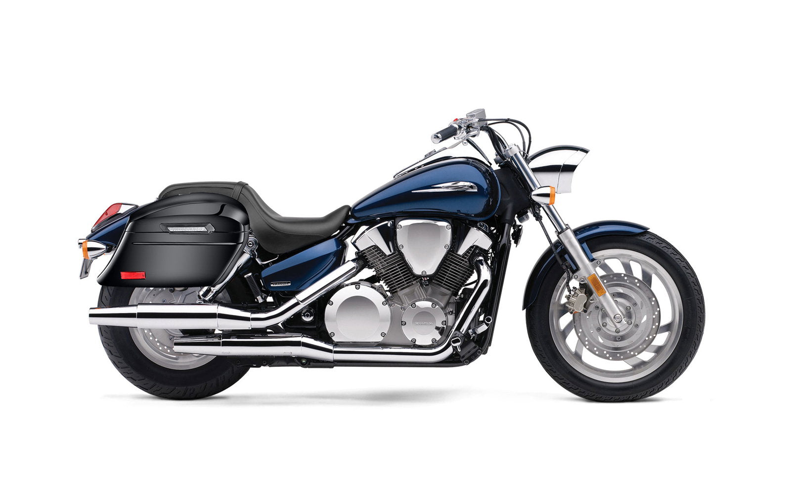 44L - Lamellar Stallion XL Honda VTX 1300 C Painted Motocicleta Hard Alforjas