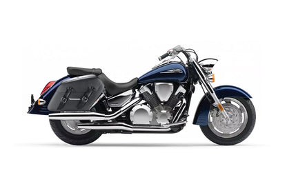 42L - Baldur XL Honda VTX 1300 R (Retro) Leather Wrapped Hard Alforjas