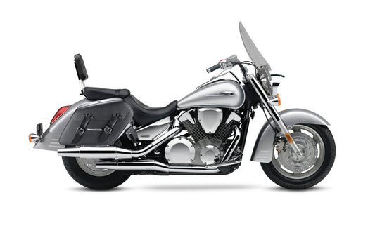 42L - Baldur XL Honda VTX 1300 T (Tourer) Leather Wrapped Hard Alforjas
