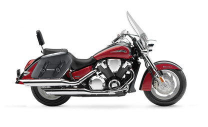 42L - Baldur XL Honda VTX 1800 T (Tourer) Leather Wrapped Hard Alforjas