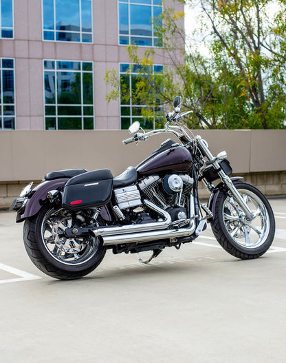 18L - Aegis Quick Mount Medium Shock Cut-Out Harley Dyna Street Bob FXDB/I Painted Hard Alforjas