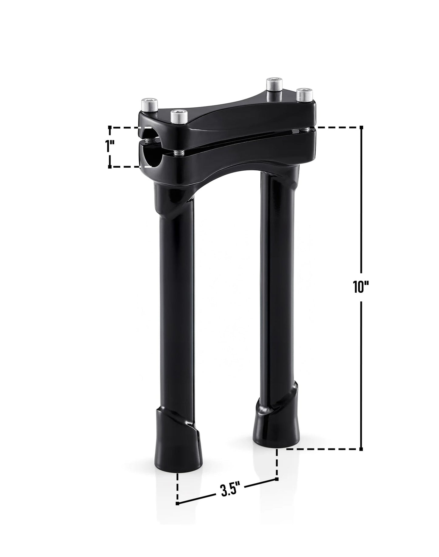 Viking Warlock 10" Handlebar Risers para Harley Dyna Street Bob FXDB/I Gloss Black