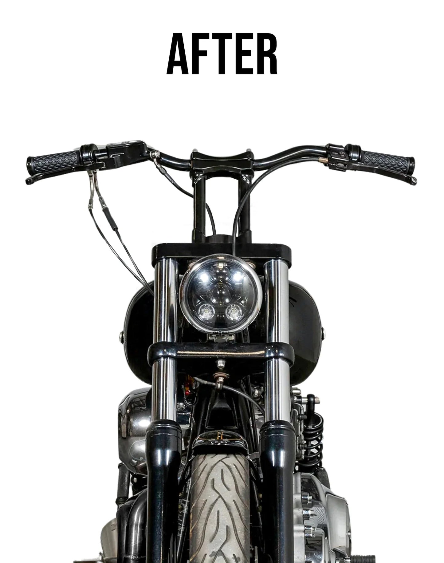 Viking Warlock 10" Handlebar Risers para Harley Dyna Low Rider FXDL/I Gloss Black
