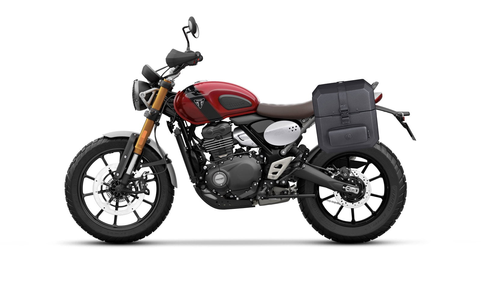 15L - Outlaw Quick-Mount Medium Triumph Scrambler 400 X Hard Solo Alforja (Left Only)