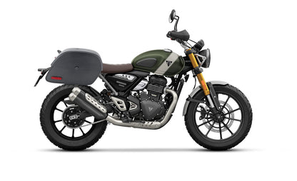 28L - Panzer Medium Quick-Mount Triumph Scrambler 400 X Leather Alforjas