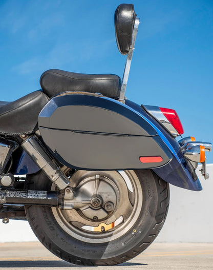 28L - Phantom Large Honda Shadow 1100 Sabre Painted Hard Alforjas