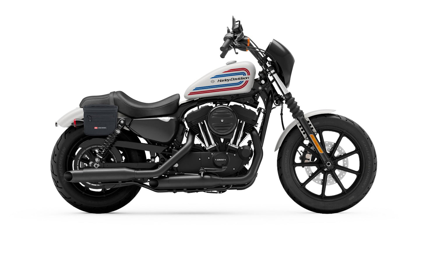 8L - Patriot Small Throw Over Alforjas para Harley Sportster 1200 Iron XL1200NS