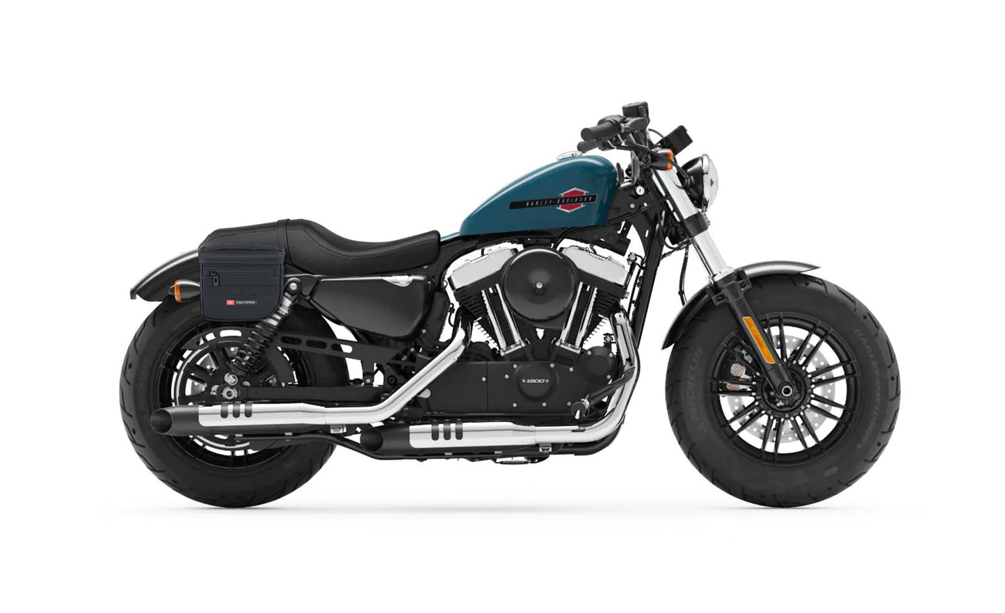 8L - Patriot Small Throw Over Alforjas para Harley Sportster 48 XL1200X