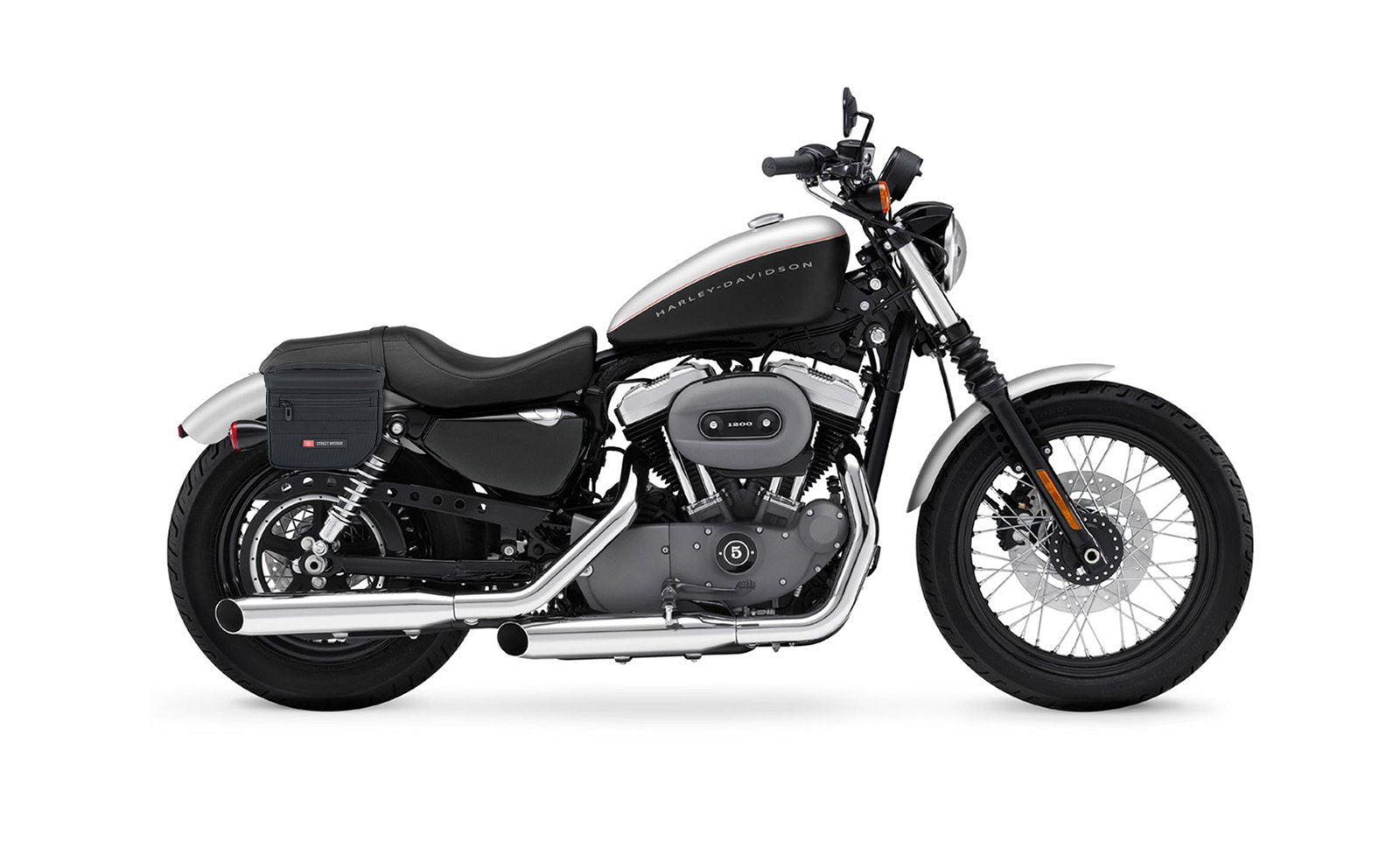 8L - Patriot Small Throw Over Alforjas para Harley Sportster 1200 Nightster XL1200N