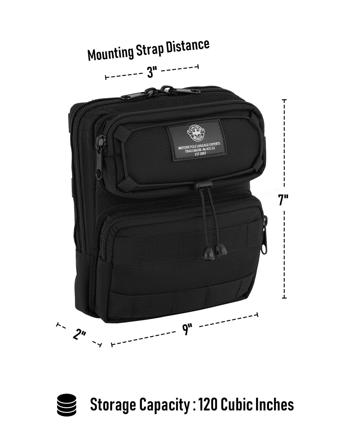 2L - Renegade BMW Motocicleta Bolsa para manubrio