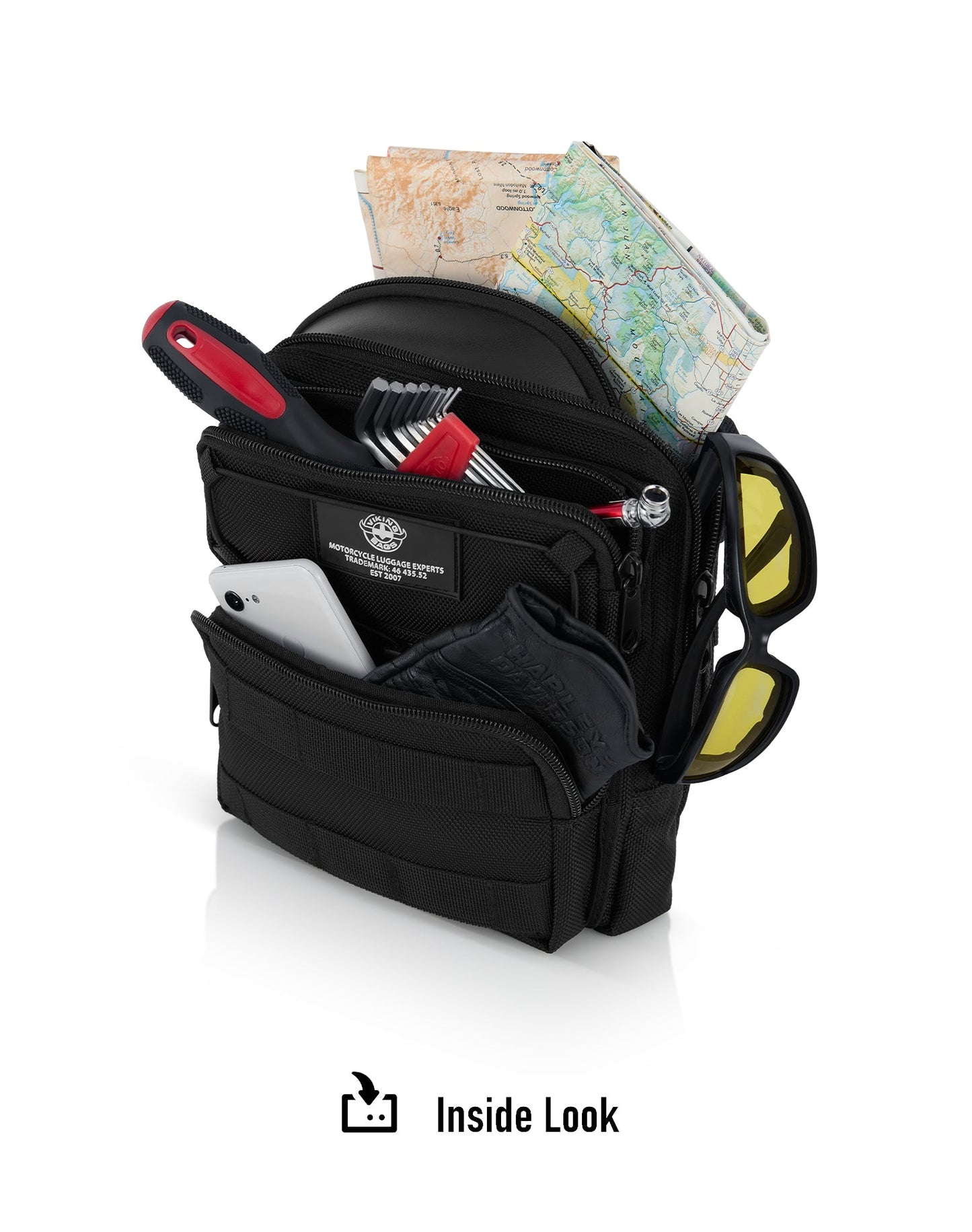 2L - Renegade BMW Motocicleta Bolsa para manubrio