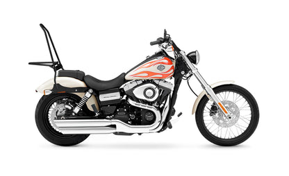 Iron Born Blade 25" Sissy bar with Foldable Luggage Rack para Harley Dyna Wide Glide FXDWG/I Matte Black