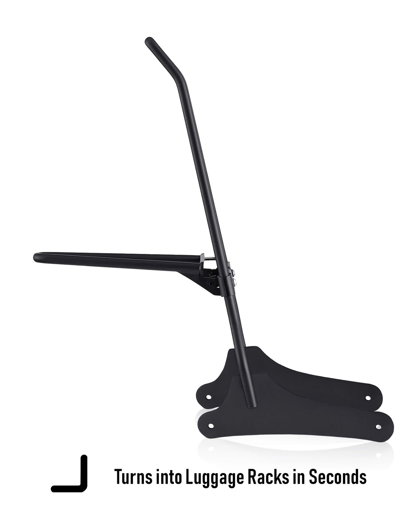 Iron Born Blade 25" Sissy bar with Foldable Luggage Rack para Harley Dyna Wide Glide FXDWG/I Matte Black