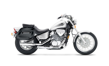 40L - Lamellar Raven Extra Large Honda Shadow 600 VLX Painted Hard Alforjas